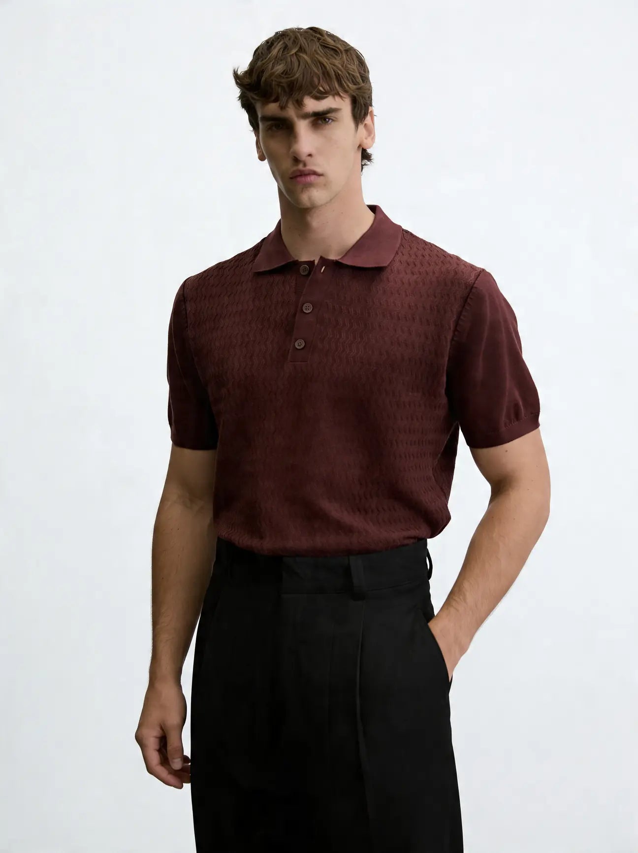 POLO YAKA ERKEK TİŞÖRT BORDO